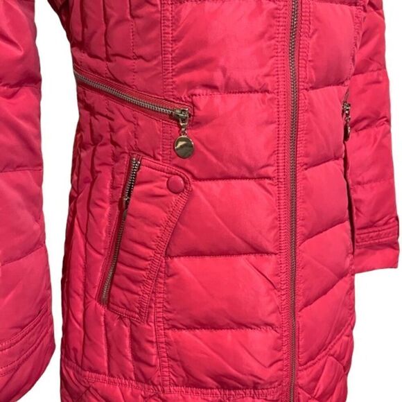 Ya Ya Ducking Brand Puffer Coat Japanese Import Bright Pink Size Small - Picture 3 of 16